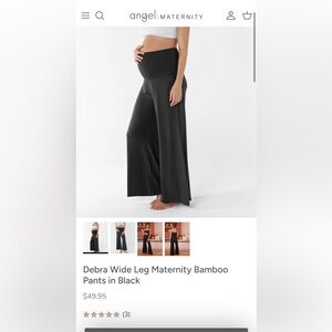 Angel maternity wide leg pants